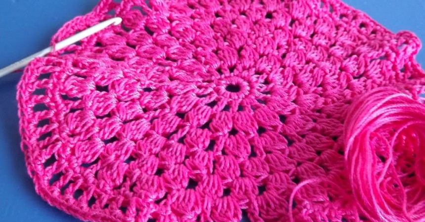 Cerchi fucsia e altri colori. Crochet relax.