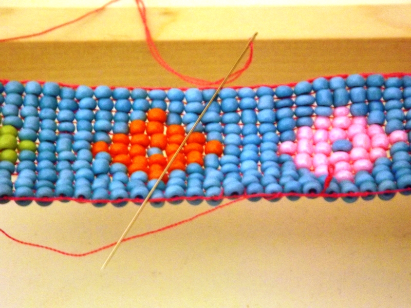Schema per bracciale con telaio per perline Bracciale con telaio per  perline Perline a punto quadrato