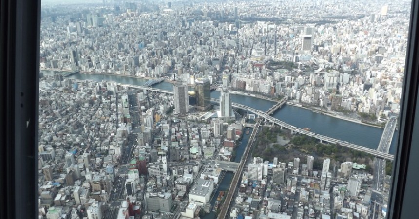 Tokyo vista da prospettive diverse: dall’alto della Skytree Tower