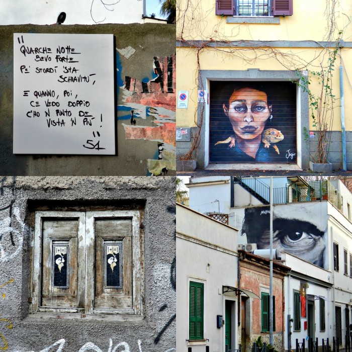 street art pigneto collage