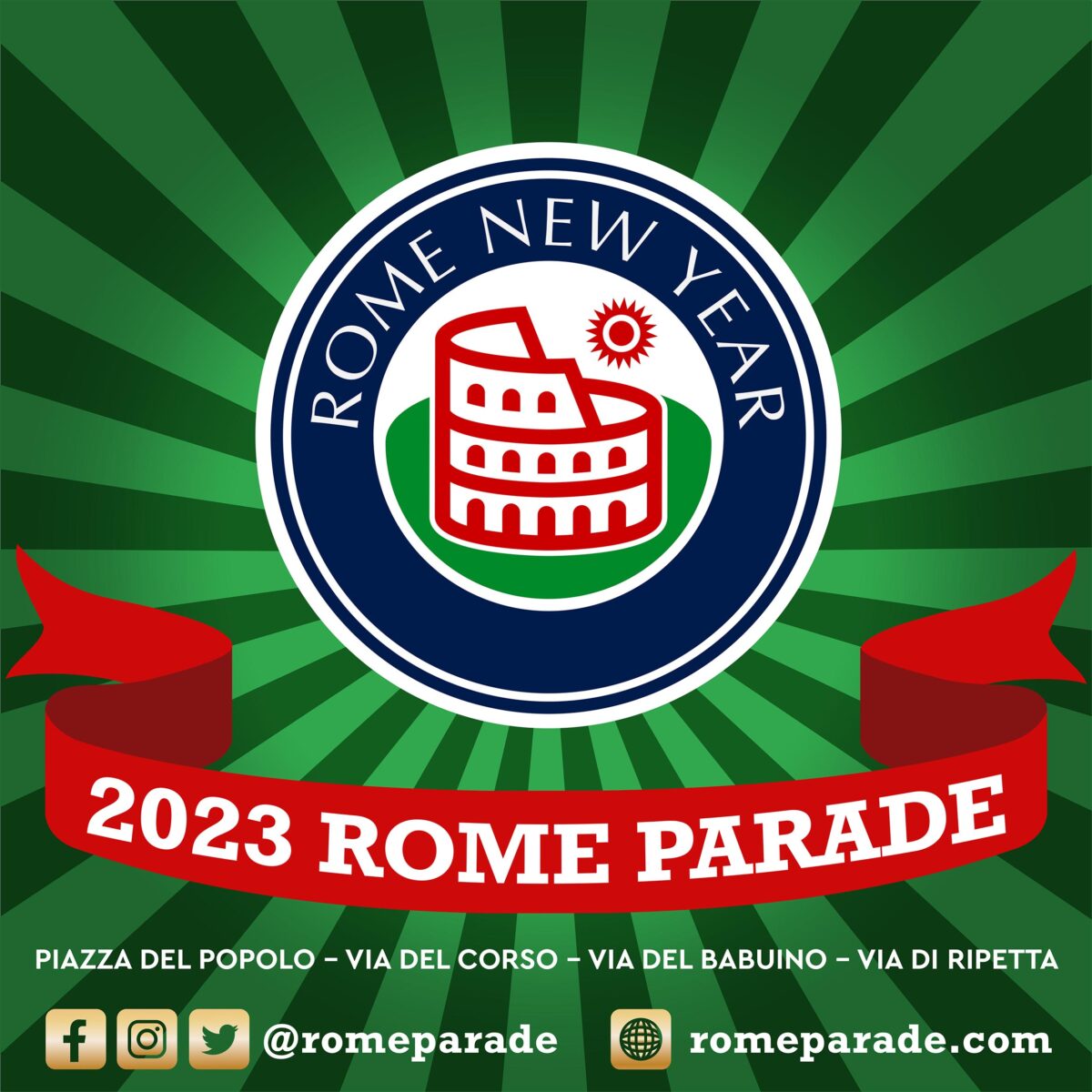 Rome 2023 parade logo